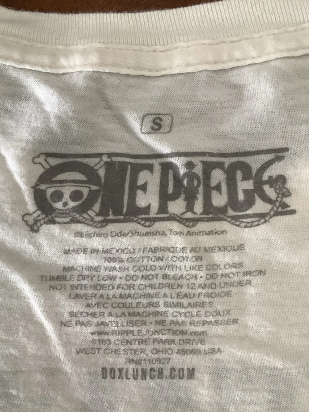 Onepiece White Graphic 'WANTED' Crewneck Tee with Multi-Color Poster Print - Picture 5 of 5